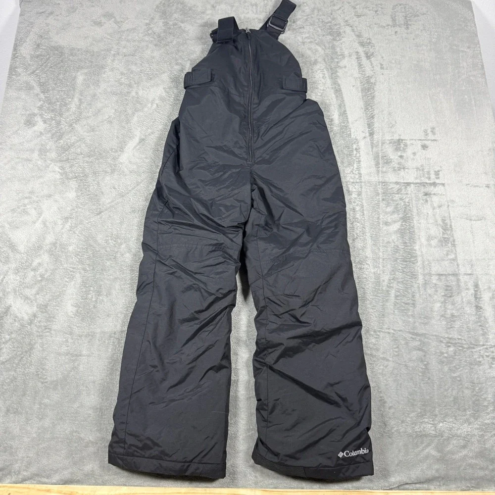 Columbia Youth M Black Snow Bibs Outgrown System Insulated Ski Pants